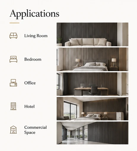 Textured PS Wall Panels For Interior Projects high quality
